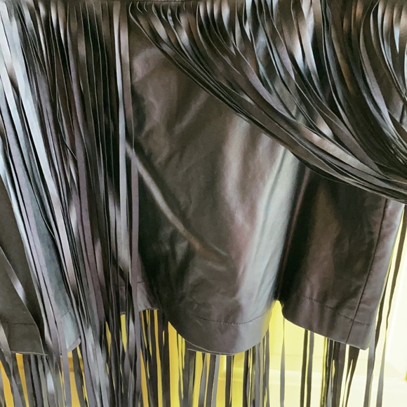 Brand New Mossimo black fringe skirt size 14 - Picture 3 of 6